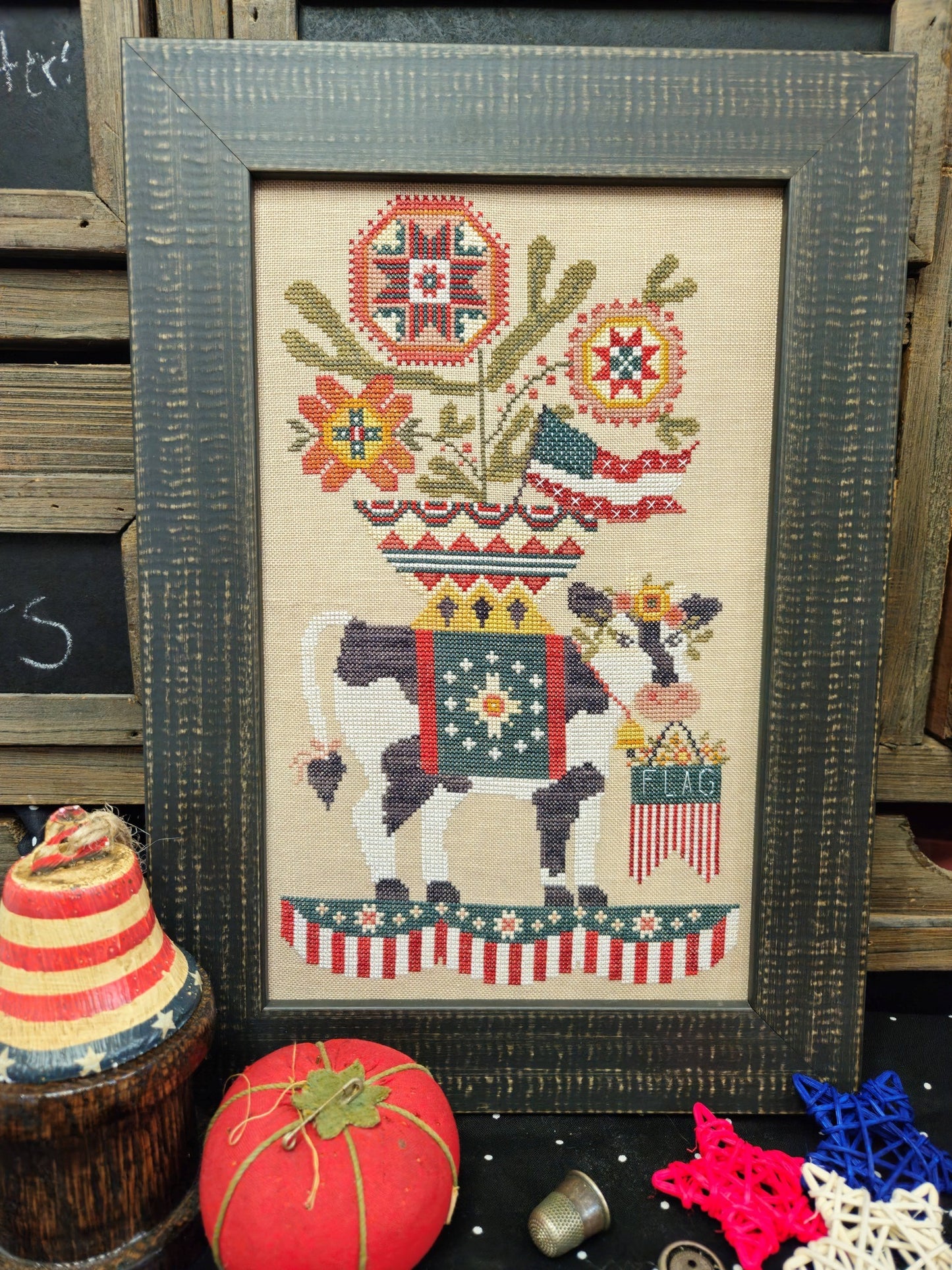Stars, Stripes & Moolinda by Quaint Rose Needlearts