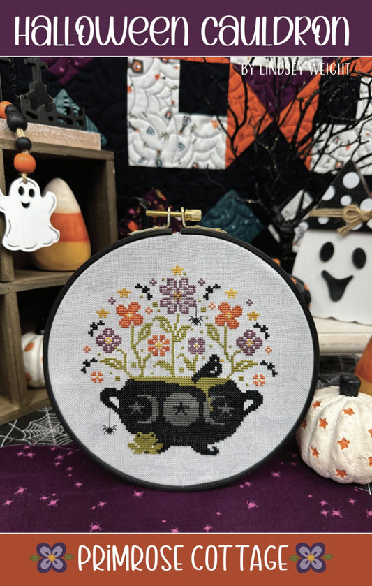 *Preorder* Halloween Cauldron by Primrose Cottage Stitches