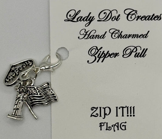 Flag Zip It by Lady Dot Creates