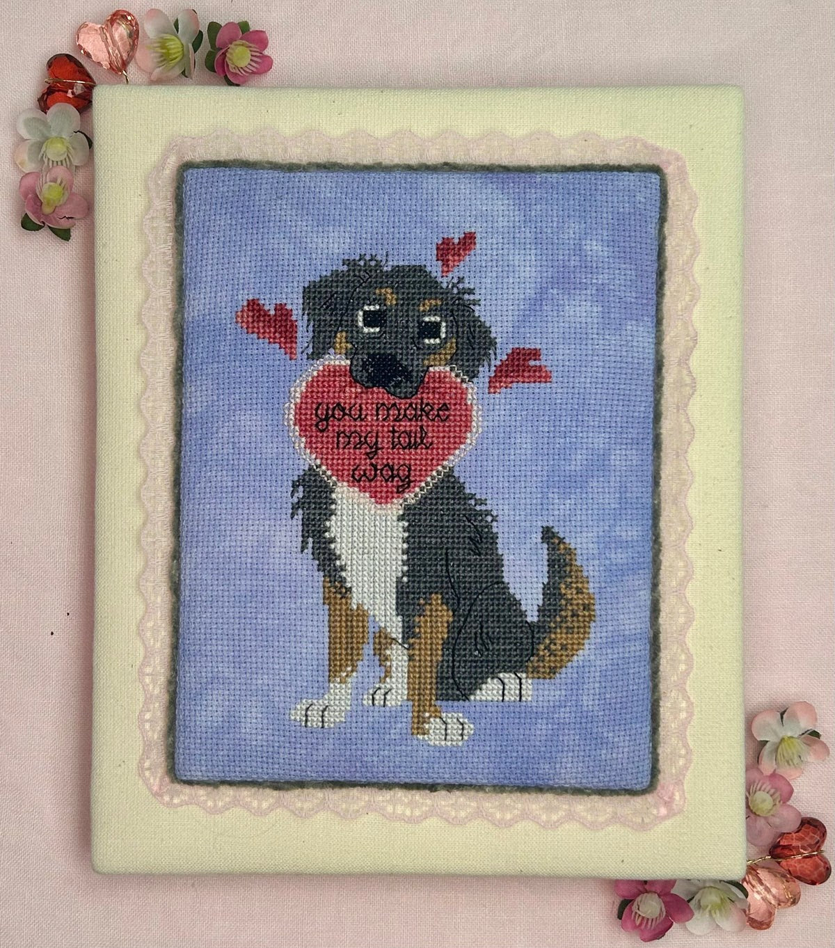 ✓ Puppy Love by The Stitchin' Kitten-Cross Stitch-The Stitchin' Kitten-Millennial Fabrics