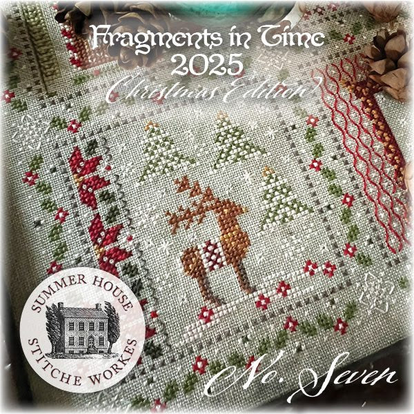 ✓ Fragments in Time (Christmas Edition) 2025 No. 7 by Summer House Stitche Workes-Cross Stitch-Summer House Stitche Workes-Millennial Fabrics