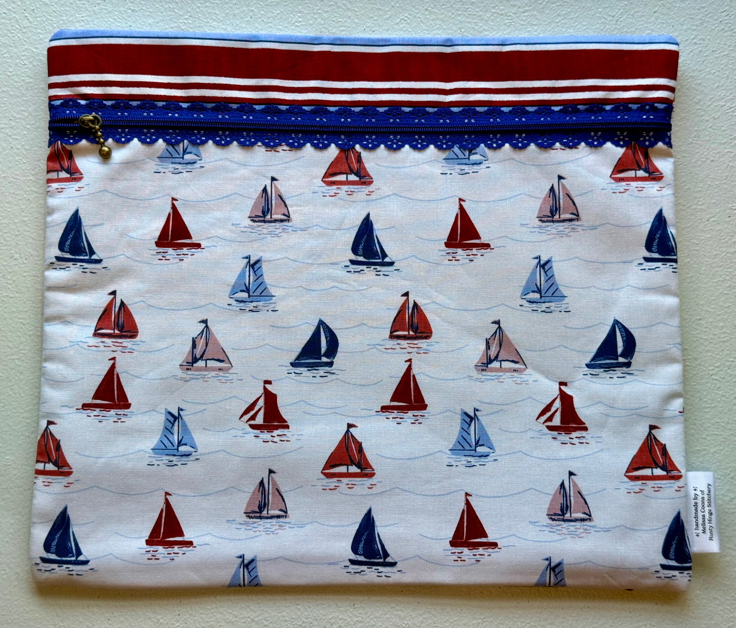 "Sailboat" Traditional Project Bag