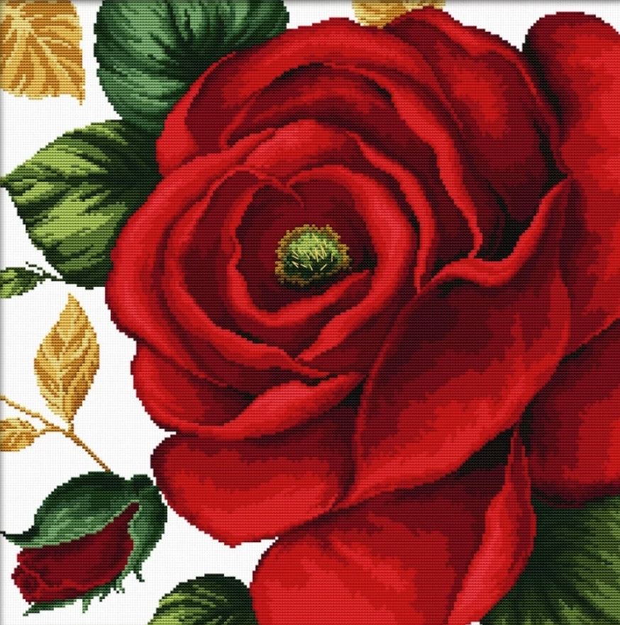 (No-Count Cross Stitch Kit) Rose by Needleart World