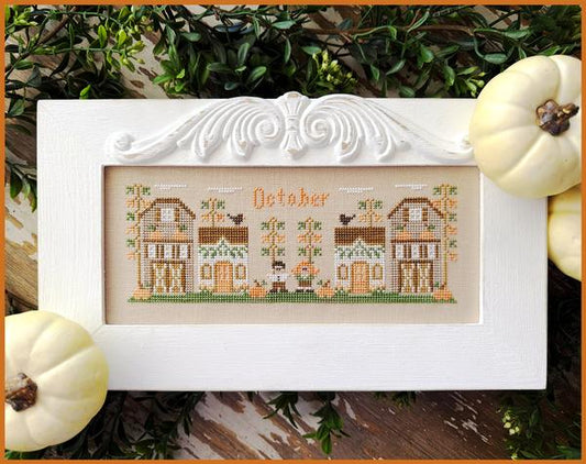 October: Monthly Mini Village by Country Cottage Needleworks