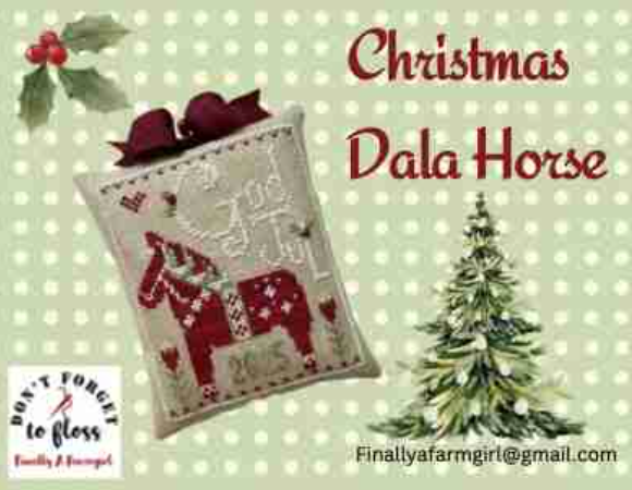 ✩Preorder✩ Christmas Dala Horse by Finally a Farmgirl