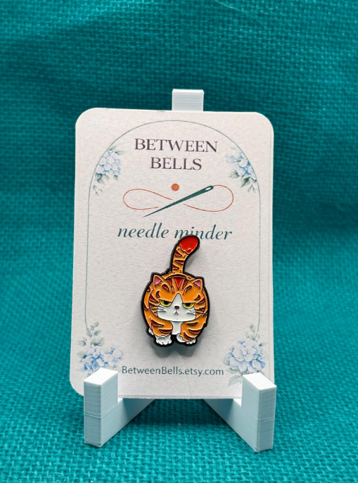 "Orange Tabby Cat" Needle Minder by Between Bells