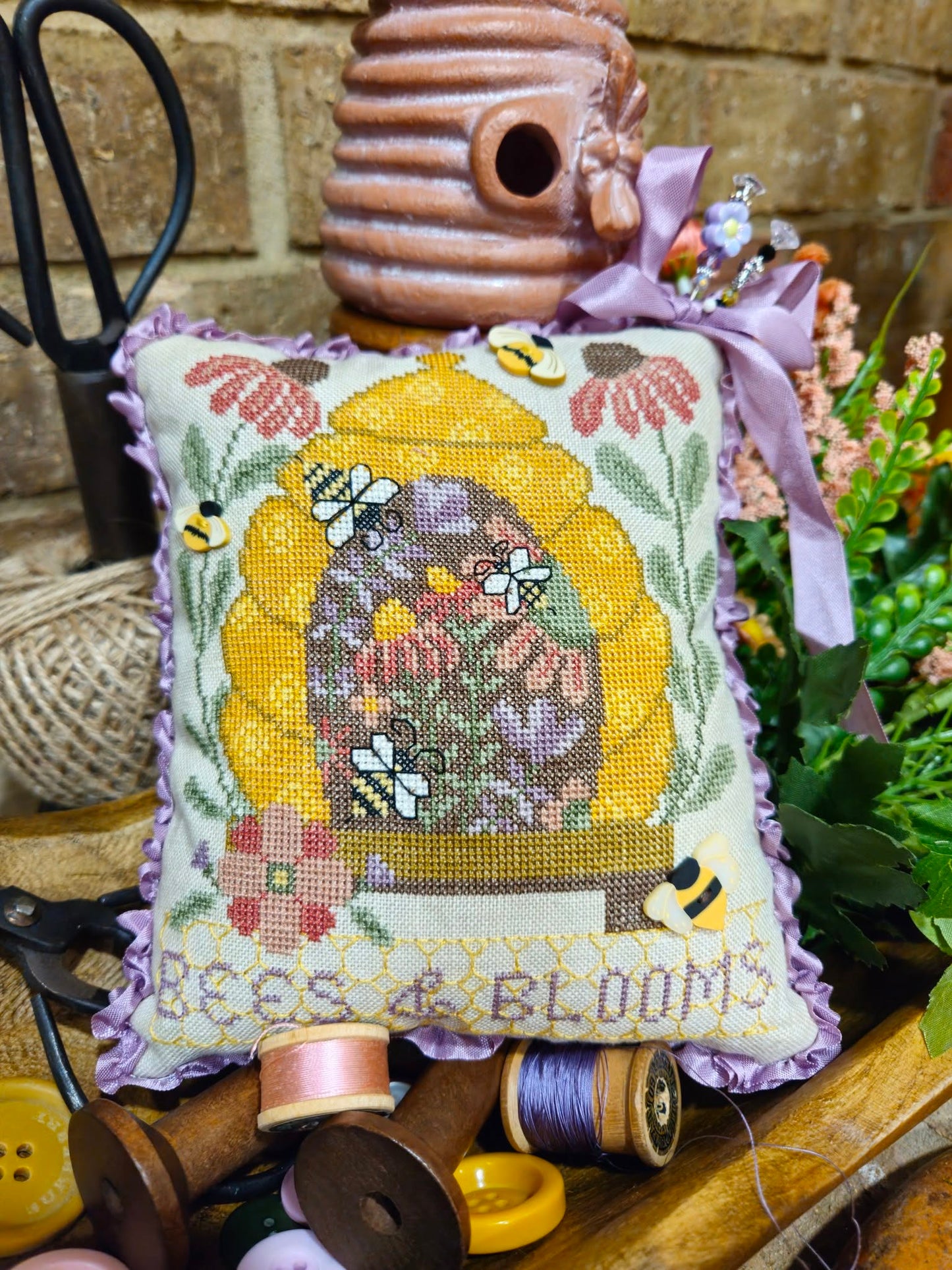 *Preorder* Bees & Blooms by Quaint Rose Needlearts