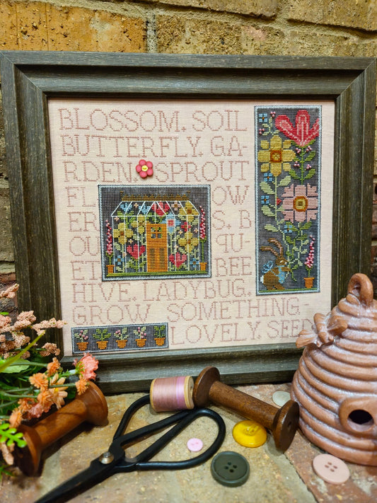 *Preorder* Mixed Media Needleart: Flower Garden by Quaint Rose Needlearts