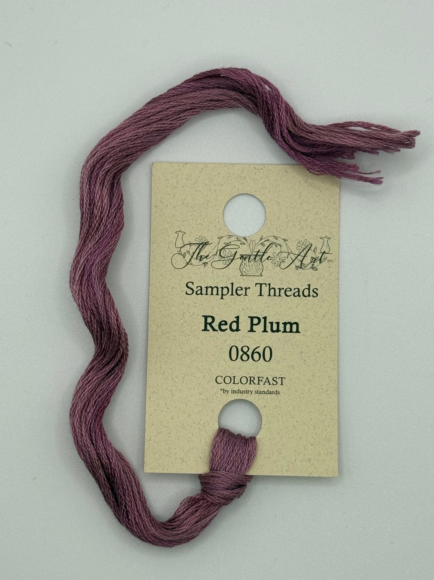 0860 Red Plum | 6 Strand Embroidery Floss by The Gentle Art