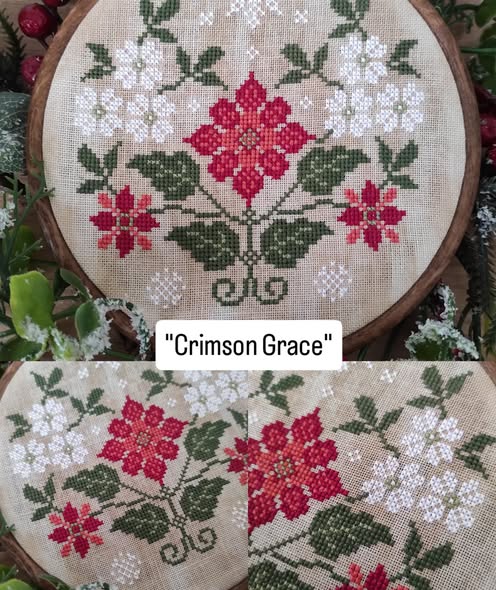*Preorder* Whispers of the Winter Flowers: Crimson Grace by Vintage Tulip Designs
