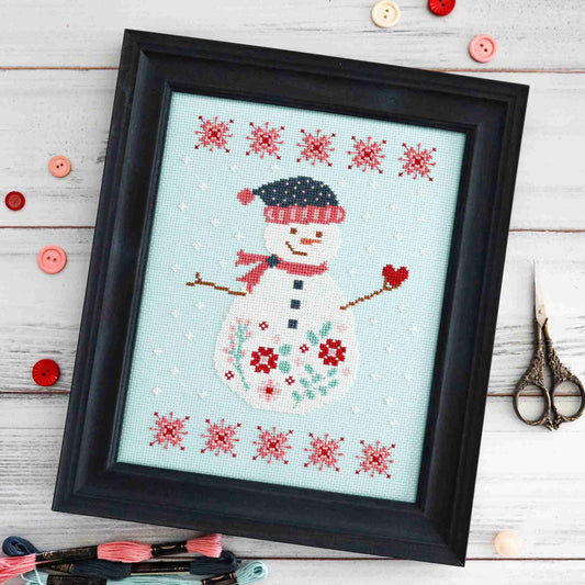 *Preorder*  Frosted Blooms Snowman by Flamingo Toes