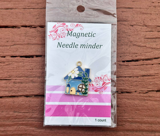 Enamel Needle Minder- Cottage House