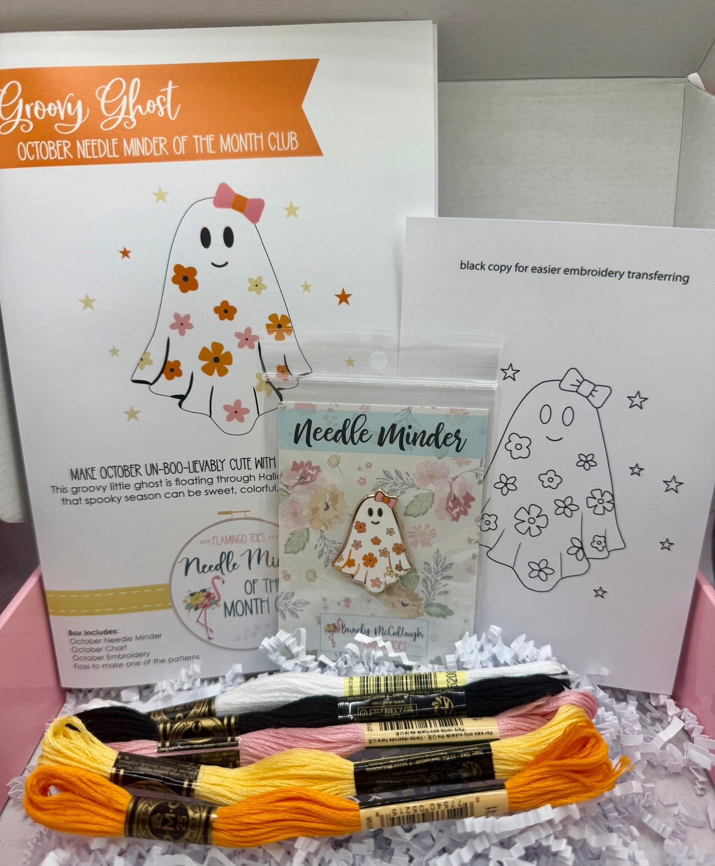 "Groovy Ghost" Exclusive Needleminder Box by Flamingo Toes