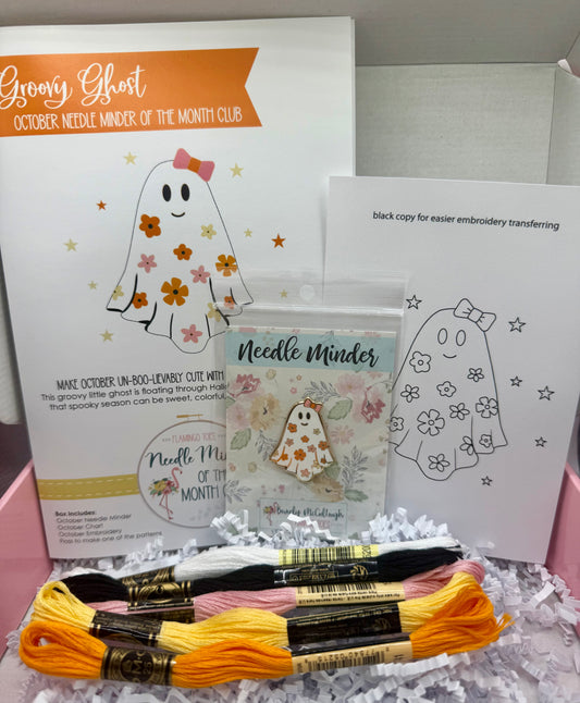 "Groovy Ghost" Exclusive Needleminder Box by Flamingo Toes