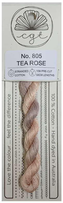 805 Tea Rose | 6 Strand Embroidery Floss by Cottage Garden Threads