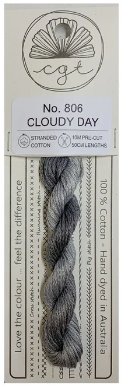 806 Cloudy Day | 6 Strand Embroidery Floss by Cottage Garden Threads