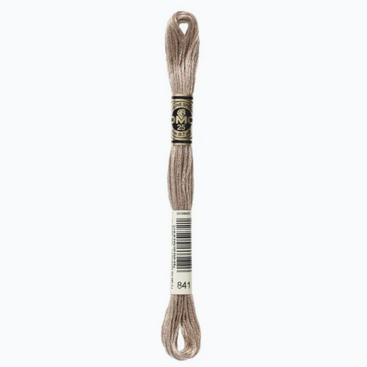DMC 6 Strand Cotton Embroidery Floss #841 - Beige Brown Light