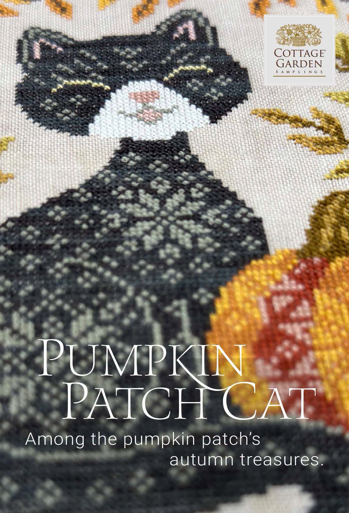 *Preorder* Pumpkin Patch Cat by Cottage Garden Samplings