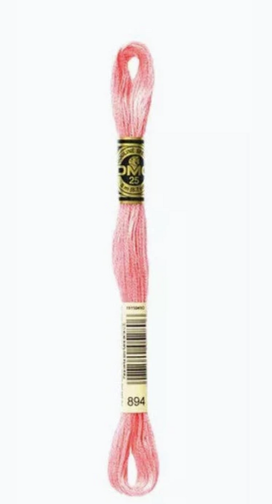 DMC 6 Strand Cotton Embroidery Floss #894 - Carnation Very Light-Cross Stitch-DMC Floss-Millennial Fabrics