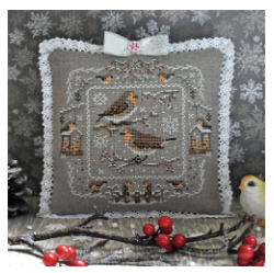 Robins In Winter by StitchyPrincess
