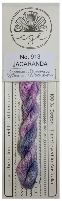 913 Jacaranda | 6 Strand Embroidery Floss by Cottage Garden Threads