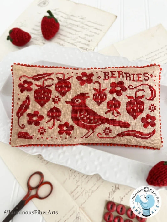 Bird in the Berry Patch by Luminous Fiber Arts