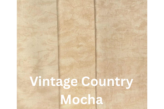 36 Count Vintage Country Mocha Linen Fabric