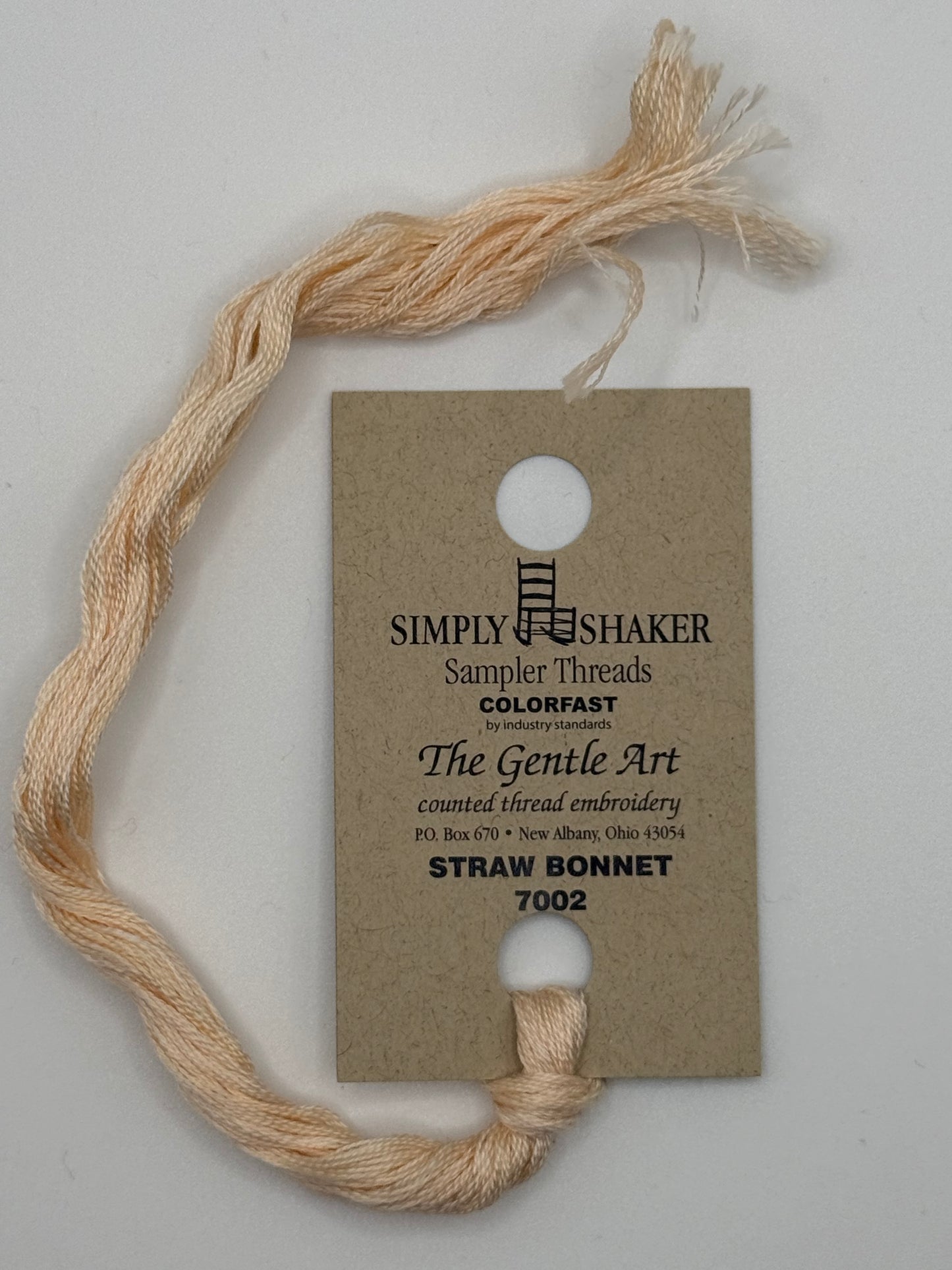 7002 Straw Bonnet | 6 Strand Embroidery Floss by The Gentle Art