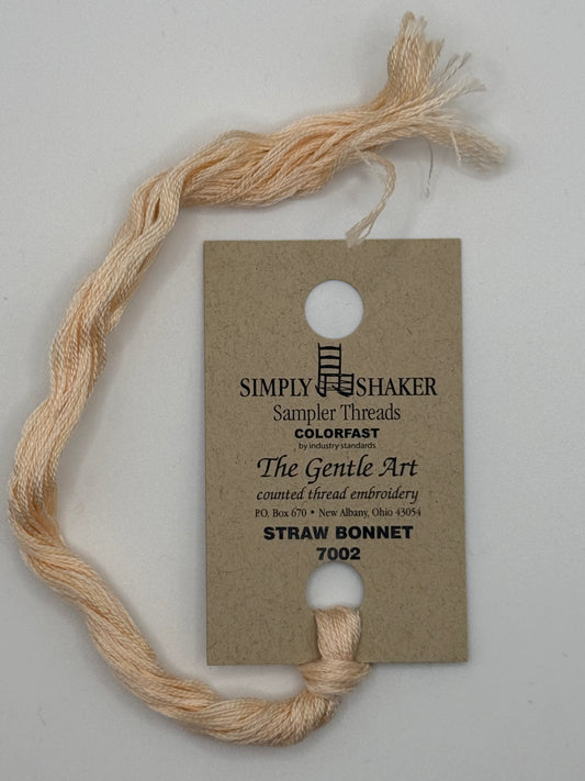 7002 Straw Bonnet | 6 Strand Embroidery Floss by The Gentle Art