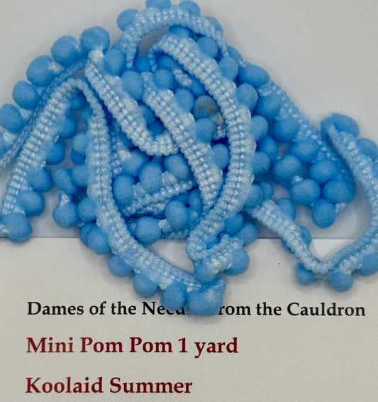 "Koolaid Summer" Mini Pom Pom Trim by Dames of the Needle