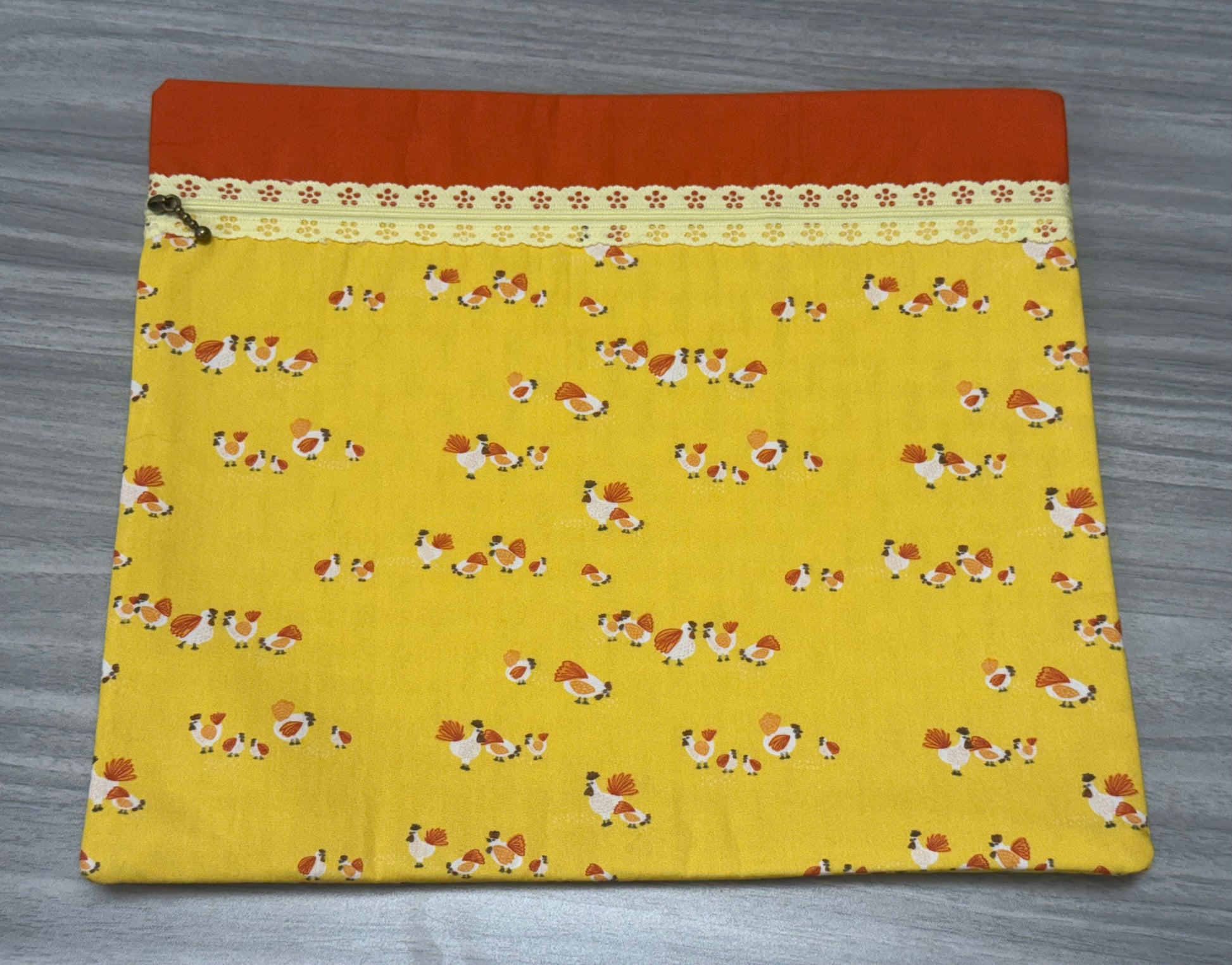 Yellow Chicken Traditional Project Bag-Millennial Fabrics-Millennial Fabrics