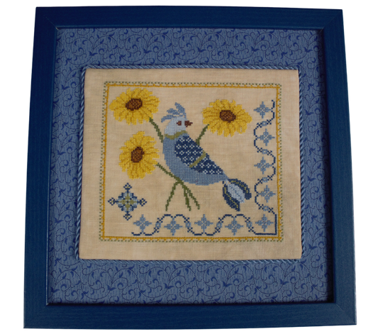 *PREORDER* A Bluebirds Sunflower Serenade by Wildflower Stitching for Needlework Marketplace