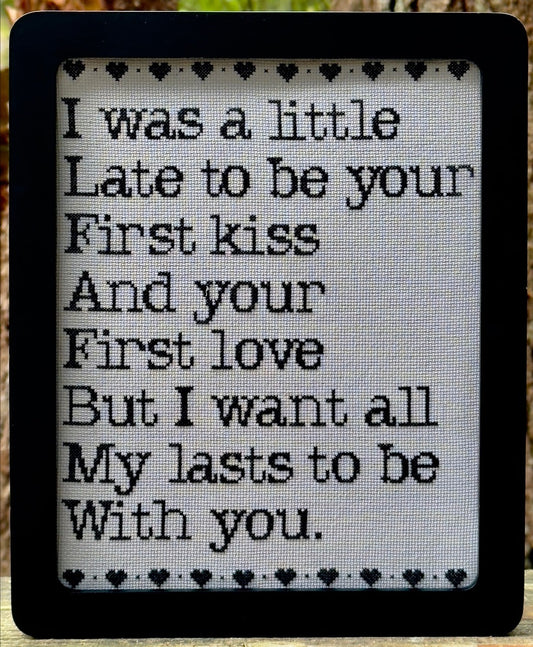 ✩Preorder✩ All my Lasts by SameBrie Stitches