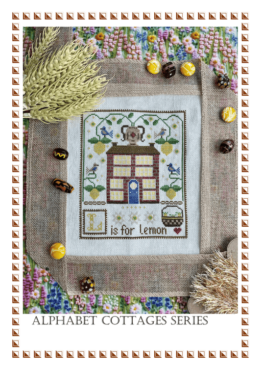 Alphabet Cottages Series: L is for Lemon by Yasmin's Made with Love for Needlework Marketplace