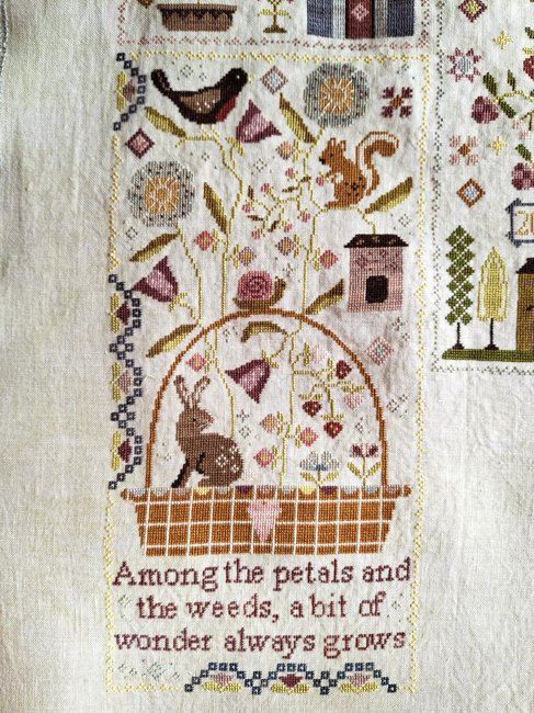 ✓ Among the Petals by Blueberry Ridge Design-Cross Stitch-Blueberry Ridge Design-Millennial Fabrics