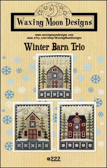 Winter Barn Trio by Waxing Moon Designs