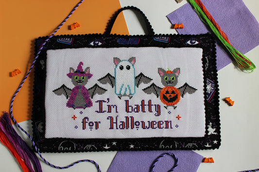 ✩Preorder✩ Batty for Halloween by Stay Platinum Stitchery
