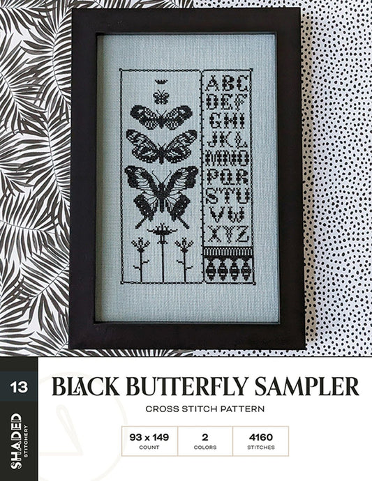 *PREORDER* Black Butterfly Sampler by Shaded Stitchery for Needlework Marketplace