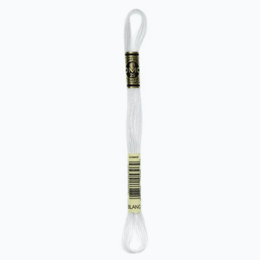 DMC 6 Strand Cotton Embroidery Floss Blanc