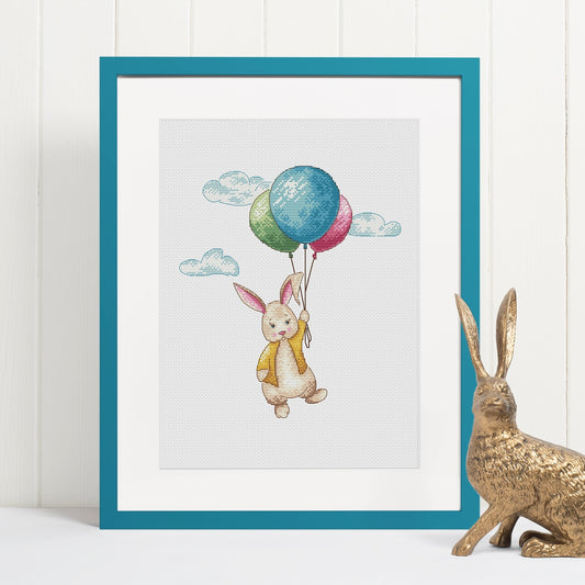 *PREORDER* Bunny Rabbit and Balloons by Artmishka for Needlework Marketplace