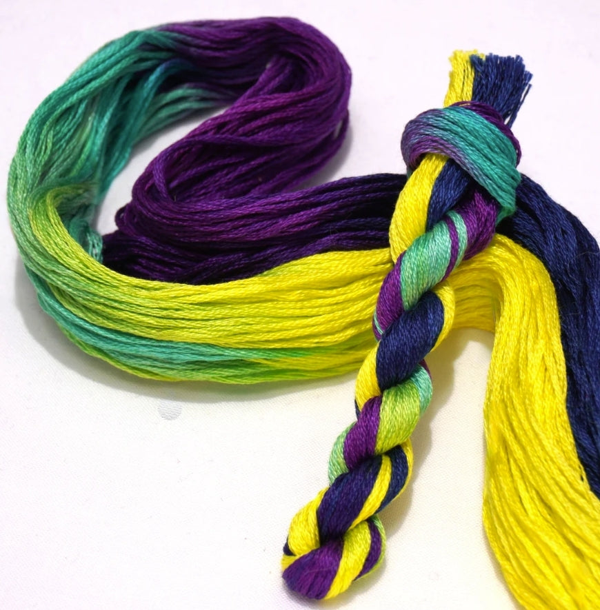 C139 Neon Nights (Chaos Collection) | 6 Strand Embroidery Floss by Cottage Garden Threads