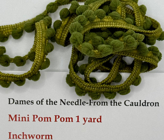 "Inchworm" Mini Pom Pom Trim by Dames of the Needle