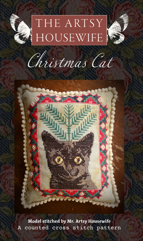 ✩November 25' Preorder✩ Christmas Cat by The Artsy Housewife