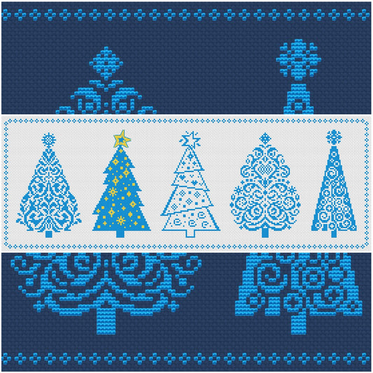 *PREORDER* Christmas Trees Sampler by Artmishka for Needlework Marketplace