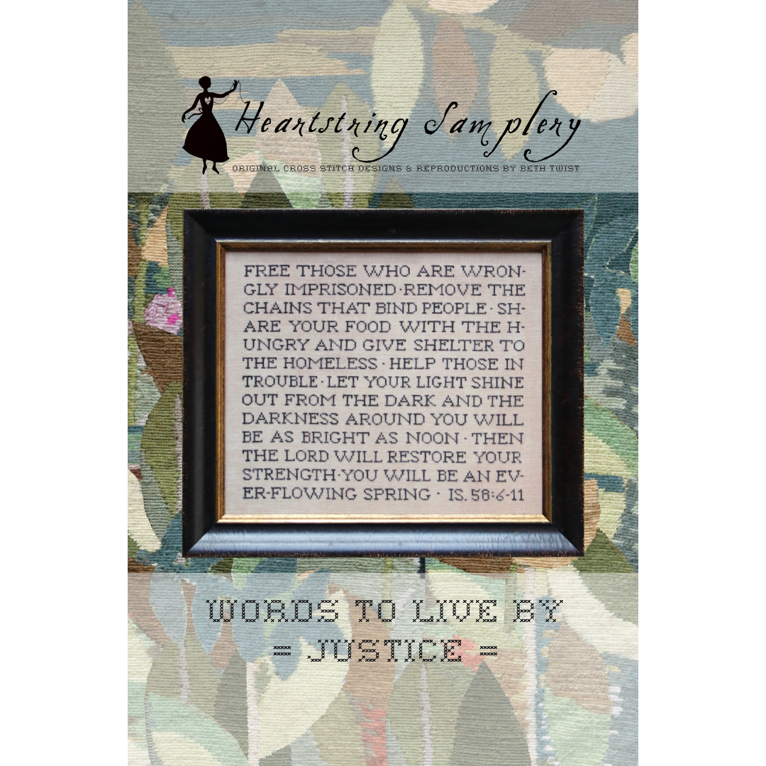 ✩Preorder✩ Words To Live By : JUSTICE by Heartstring Samplery