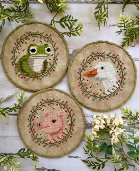 ✩Preorder✩ Countryside Animal Trio by Puntini Puntini