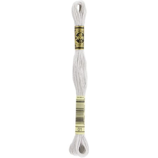 DMC 6 Strand Cotton Embroidery Floss #001 - White Tin