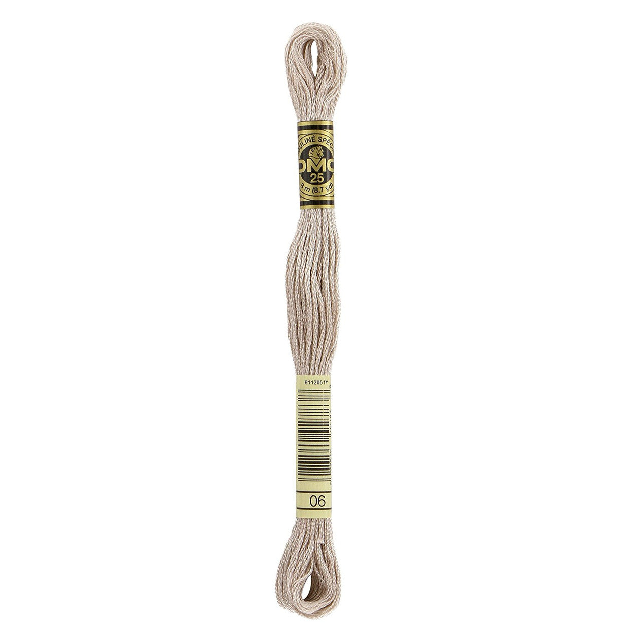DMC 6 Strand Cotton Embroidery Floss #006 - Medium Light Driftwood