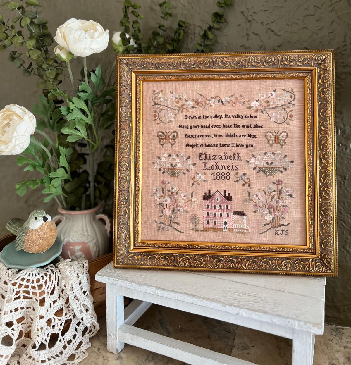 ✓ Down in the Valley by Annie Beez Folk Art