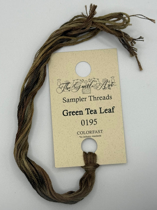 0195 Green Tea Leaf | 6 Strand Embroidery Floss by The Gentle Art